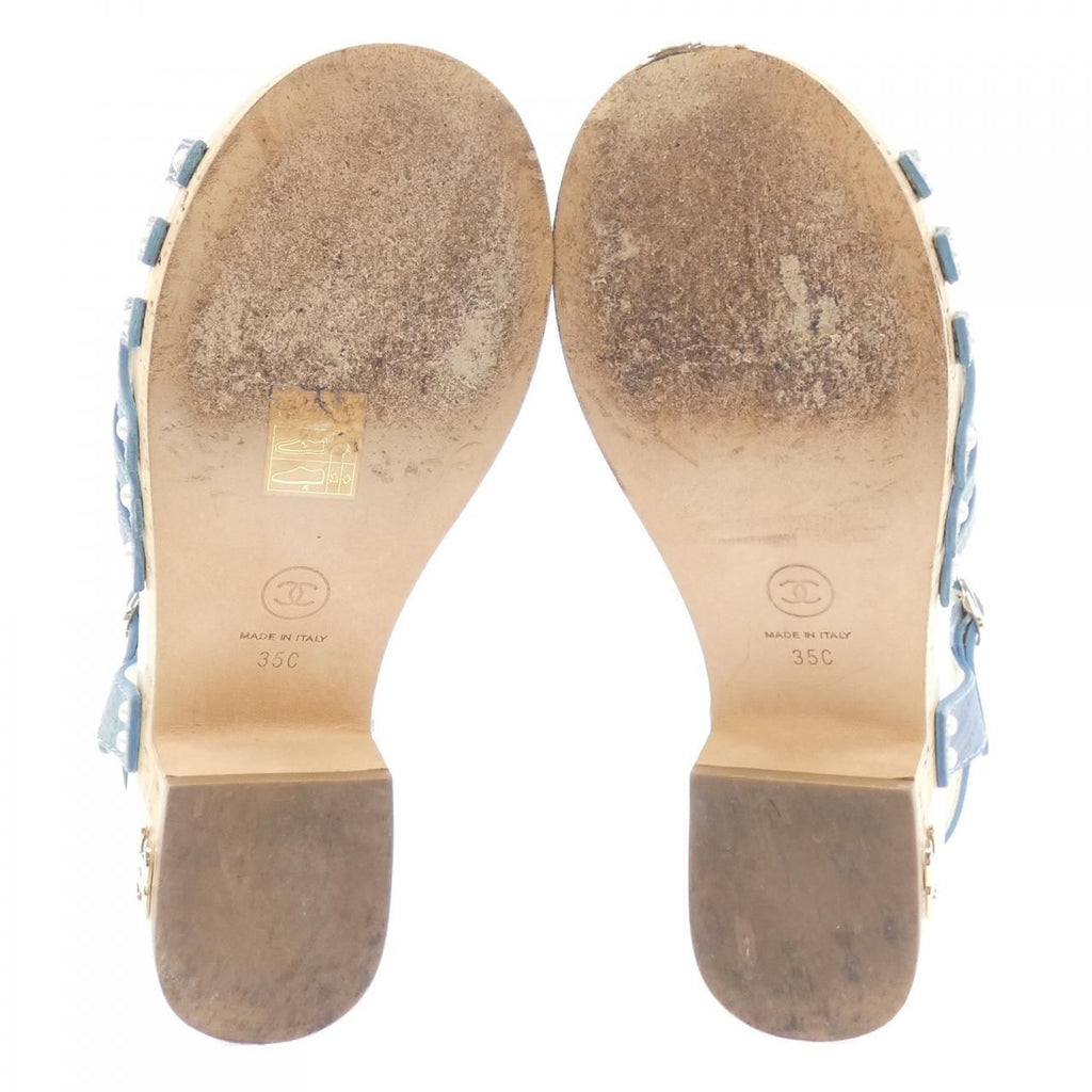 Chanel Sandals Blue — view 4