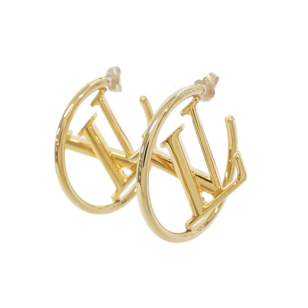 Louis Vuitton Earrings Hoop LV Stella — view 2