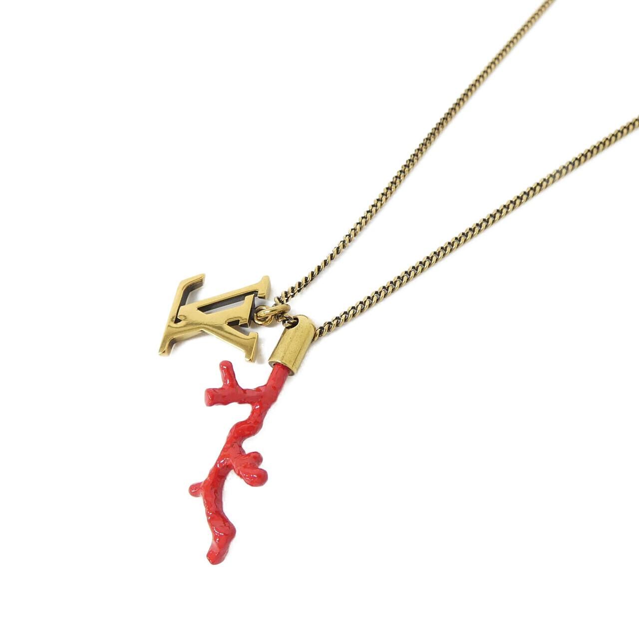 Louis Vuitton Pendant LV Initial Coral Necklace — view 3