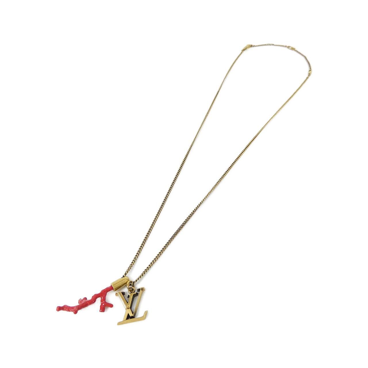 Louis Vuitton Pendant LV Initial Coral Necklace — view 2