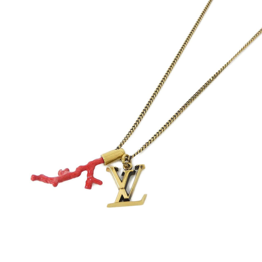 Louis Vuitton Pendant LV Initial Coral Necklace