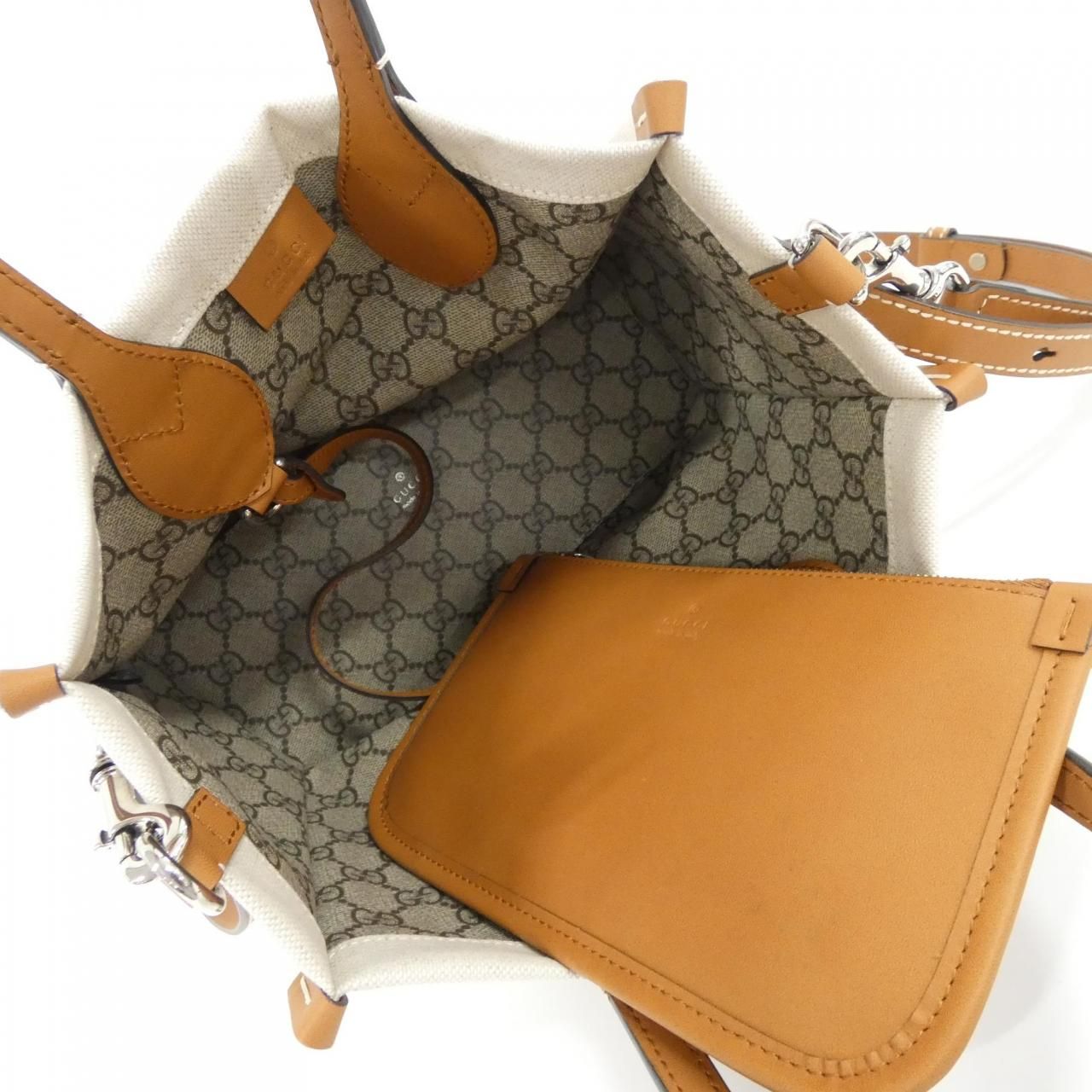 Gucci Facul Bag Handbag Beige — view 6