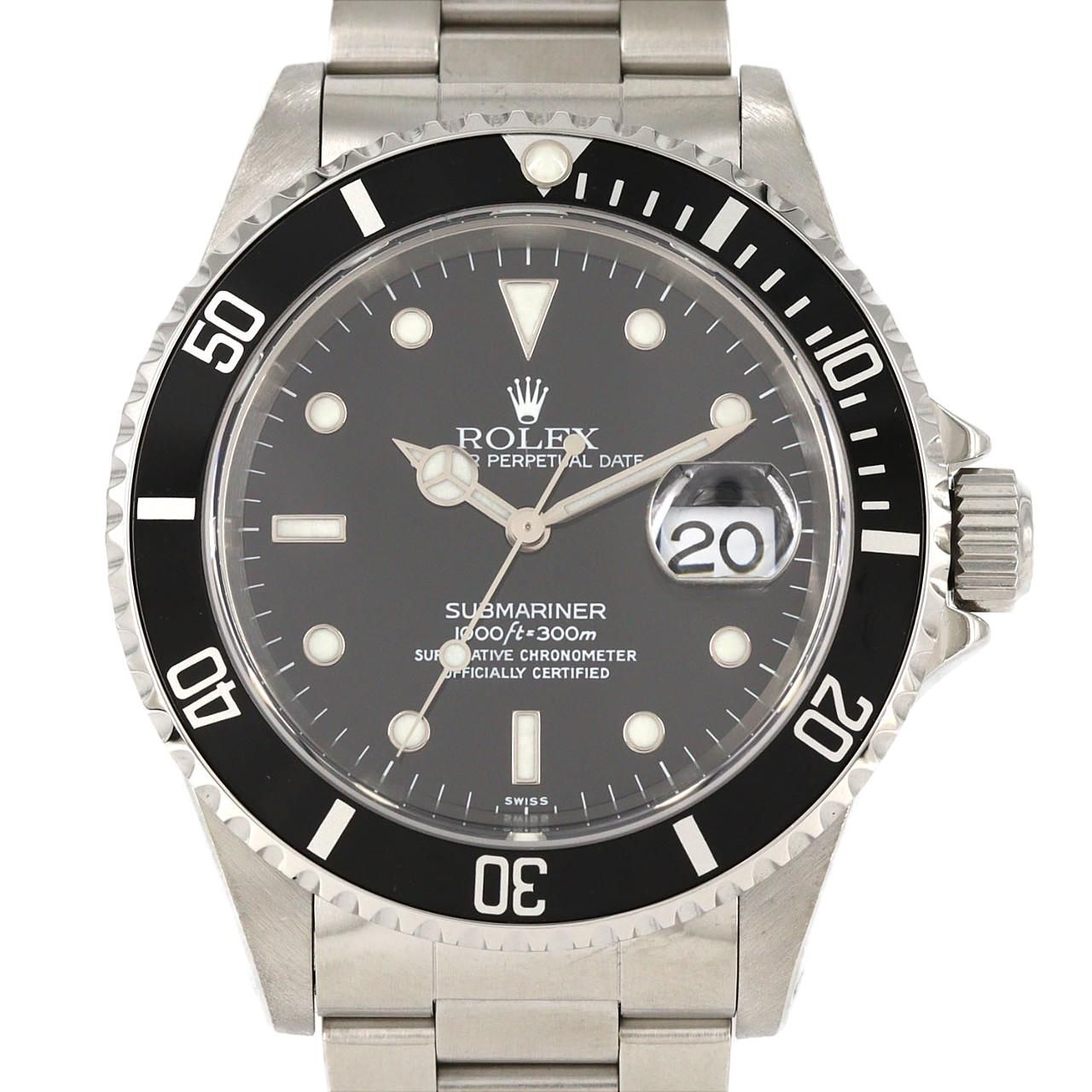 Rolex Submariner Date SS Automatic Winding a Number Watch