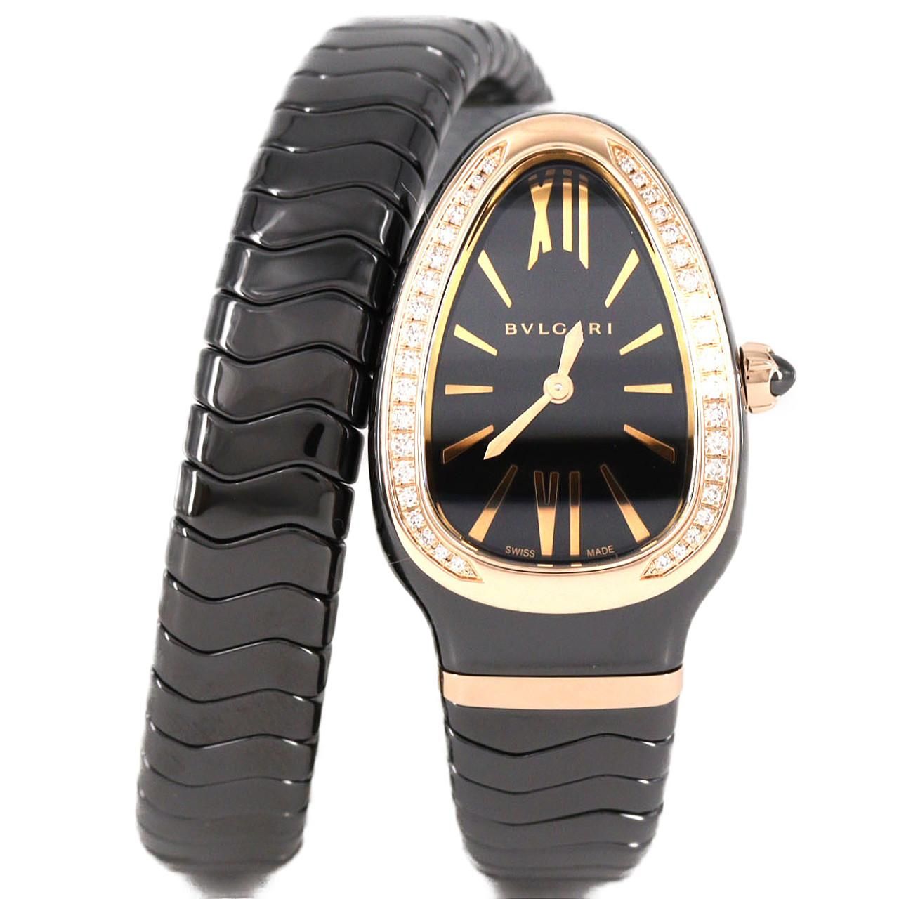 Bvlgari Serpenti Piga Ceramic Xpg D S Quartz Watch