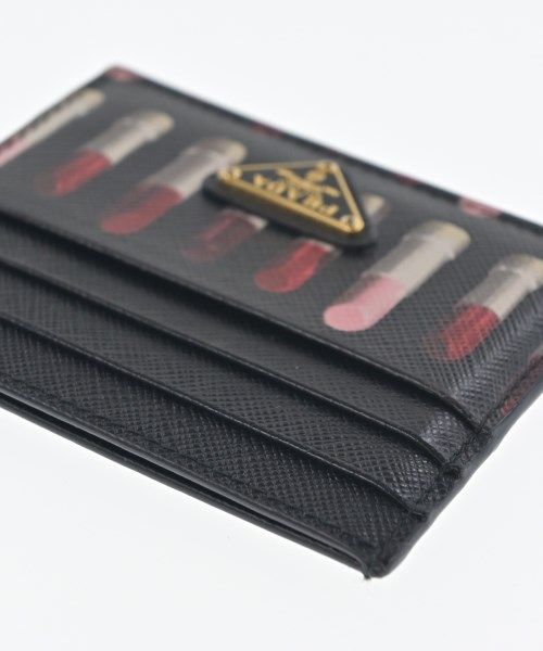 Prada Card Case Card Holders Black — view 5