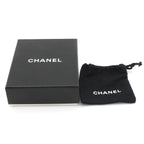 Chanel Necklace Silver Beige Clover CC Logo — view 6