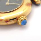 Cartier Watch Must Colise Vermeil 925 Leather Strap Black — view 8