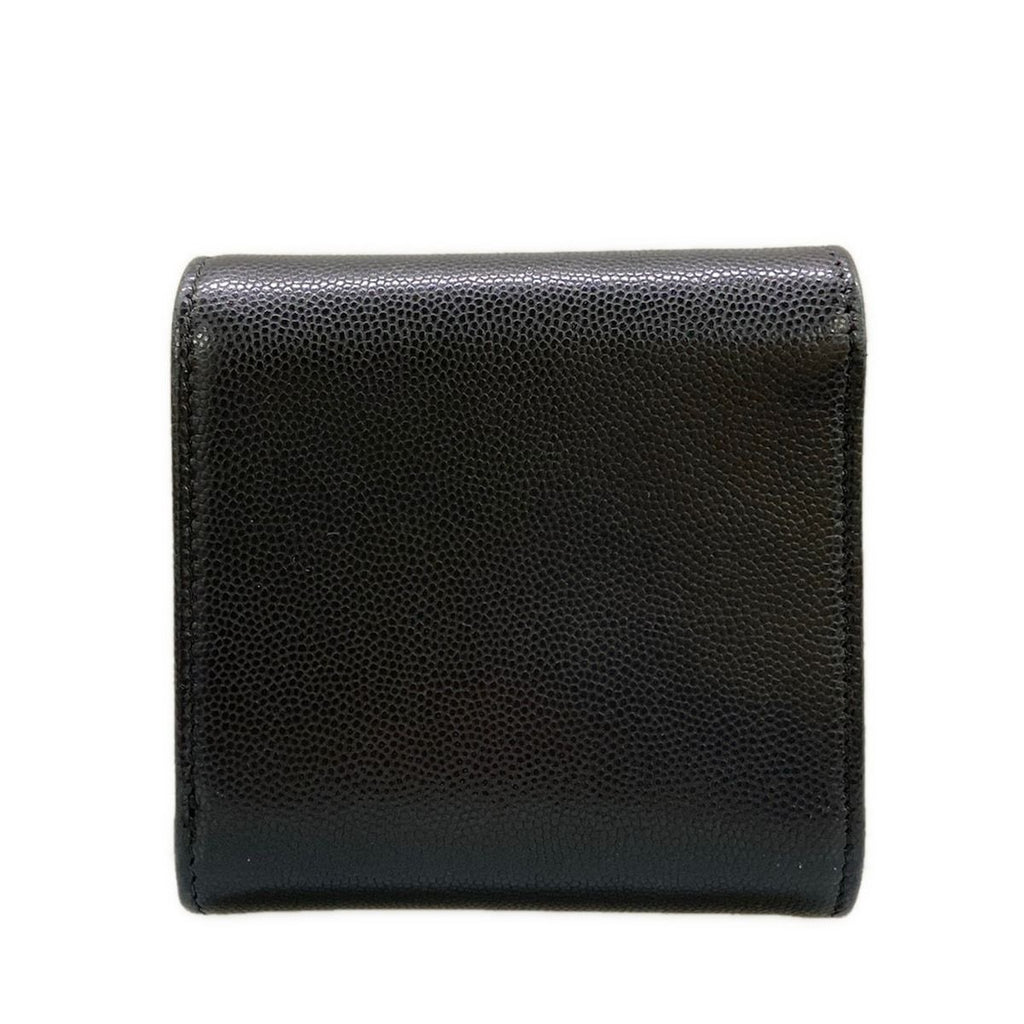 Chanel Bifold Wallet Small Flap Black CC Logo — view 2