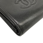 Chanel Bifold Wallet Small Flap Black CC Logo — view 9