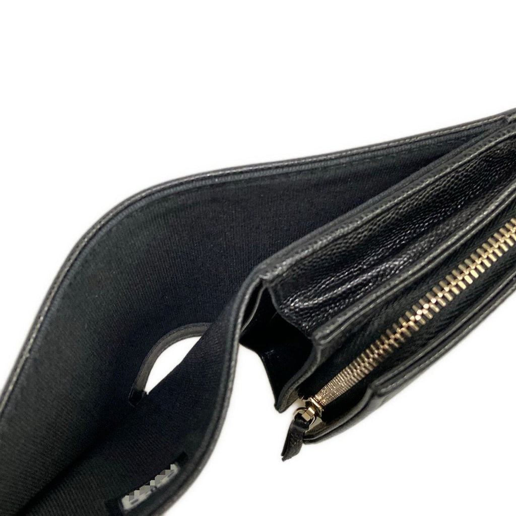 Chanel Bifold Wallet Small Flap Black CC Logo — view 4