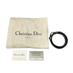 Dior Handbag Lady Bag Black Ivory Houndstooth Plaid Leather — view 8