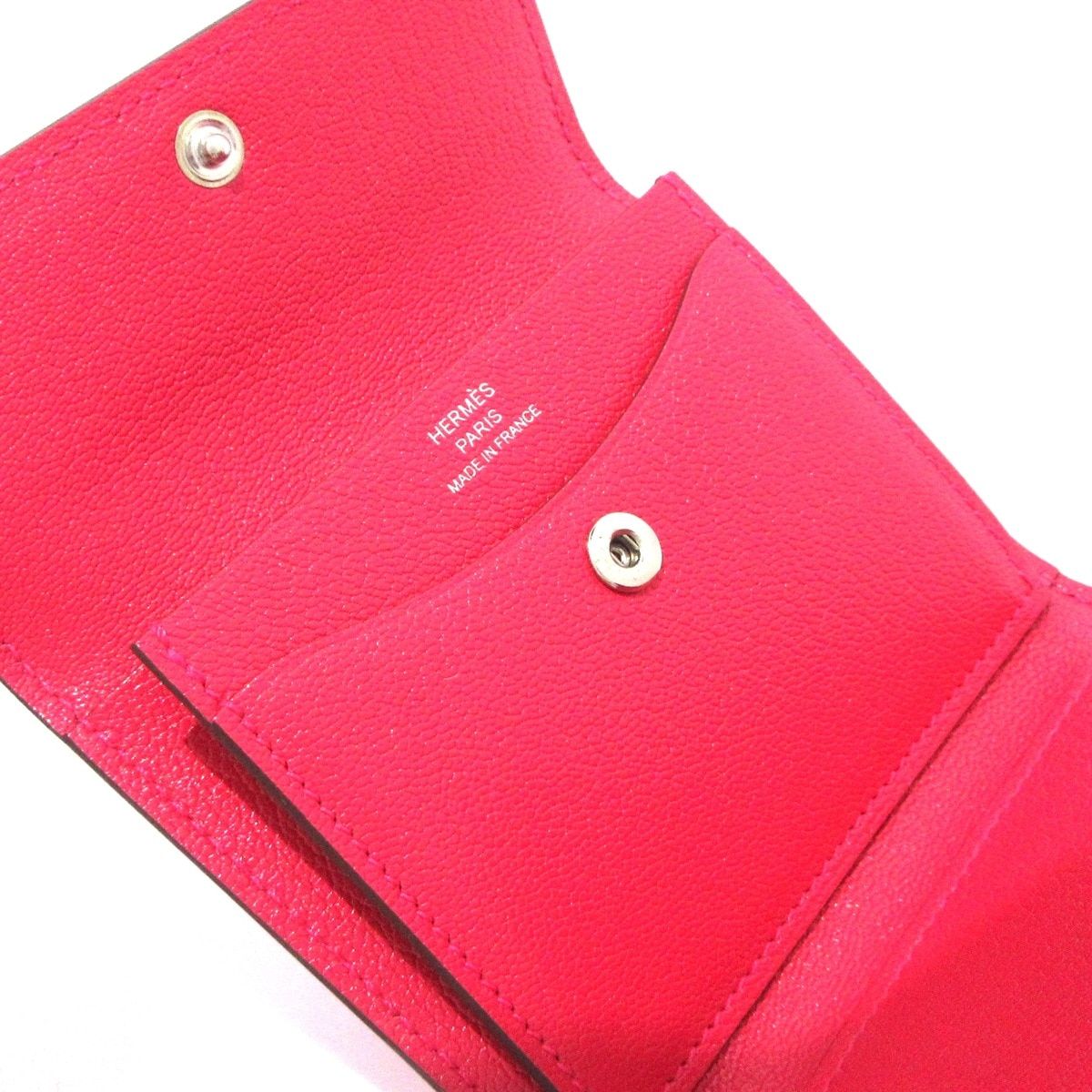 Hermes Coin Case Illiade Compact Framboise Silver Card — view 4