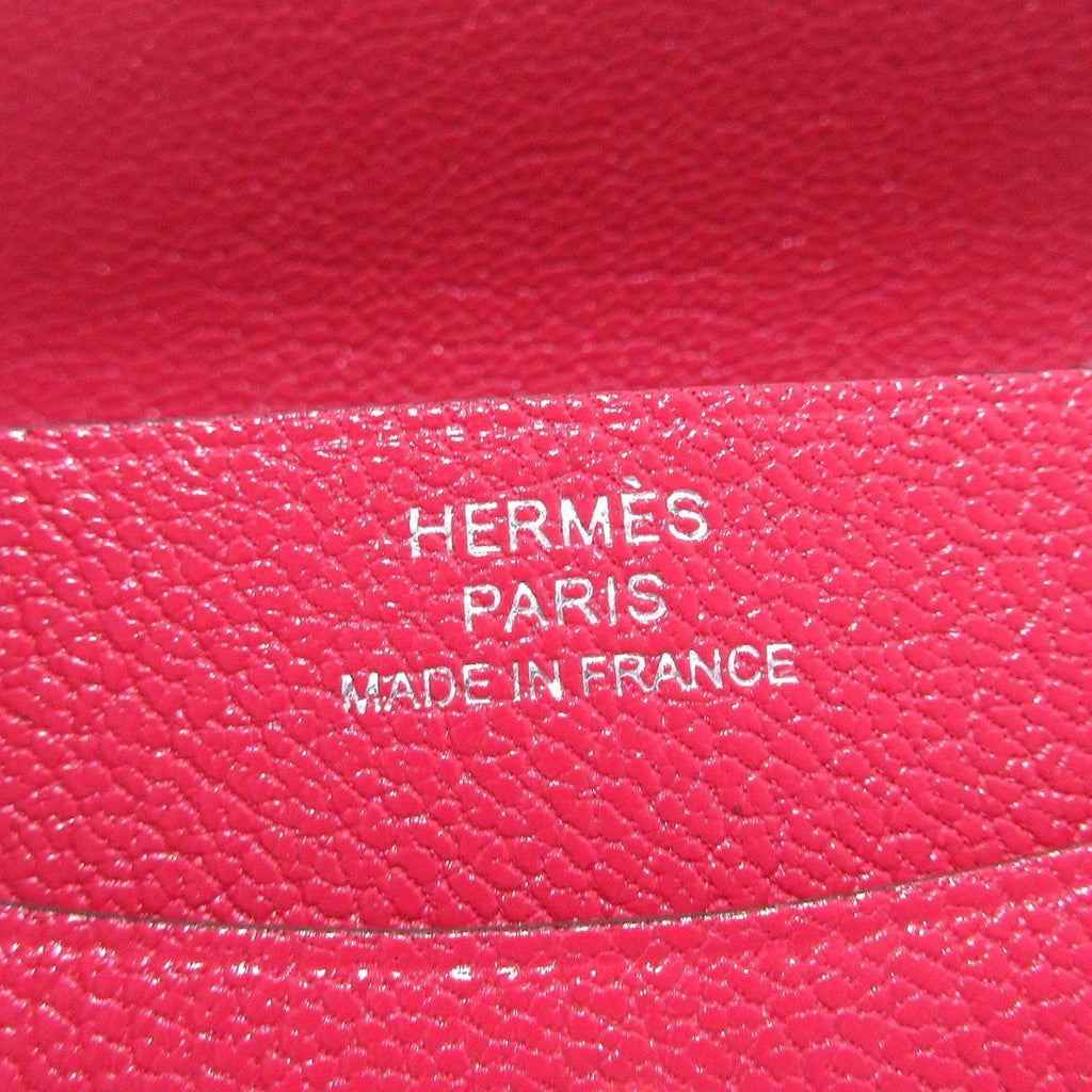 Hermes Coin Case Illiade Compact Framboise Silver Card — view 6