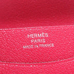 Hermes Coin Case Illiade Compact Framboise Silver Card — view 6