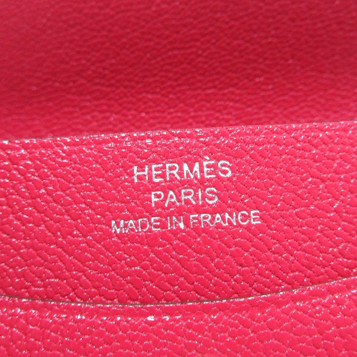 Hermes Coin Case Illiade Compact Framboise Silver Card — view 6