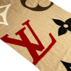 Louis Vuitton Shawl Echarpe Ultimate Beige Wool Cashmere Scarf — view 3
