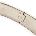 Hermes Bangle Click Silver Blue Bracelet — view 4