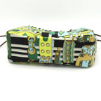 Hermes Pouch Black Green Multi in Colliers Et Chiens Silk — view 3
