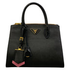 Prada Handbag Paradigm Bag Black Leather