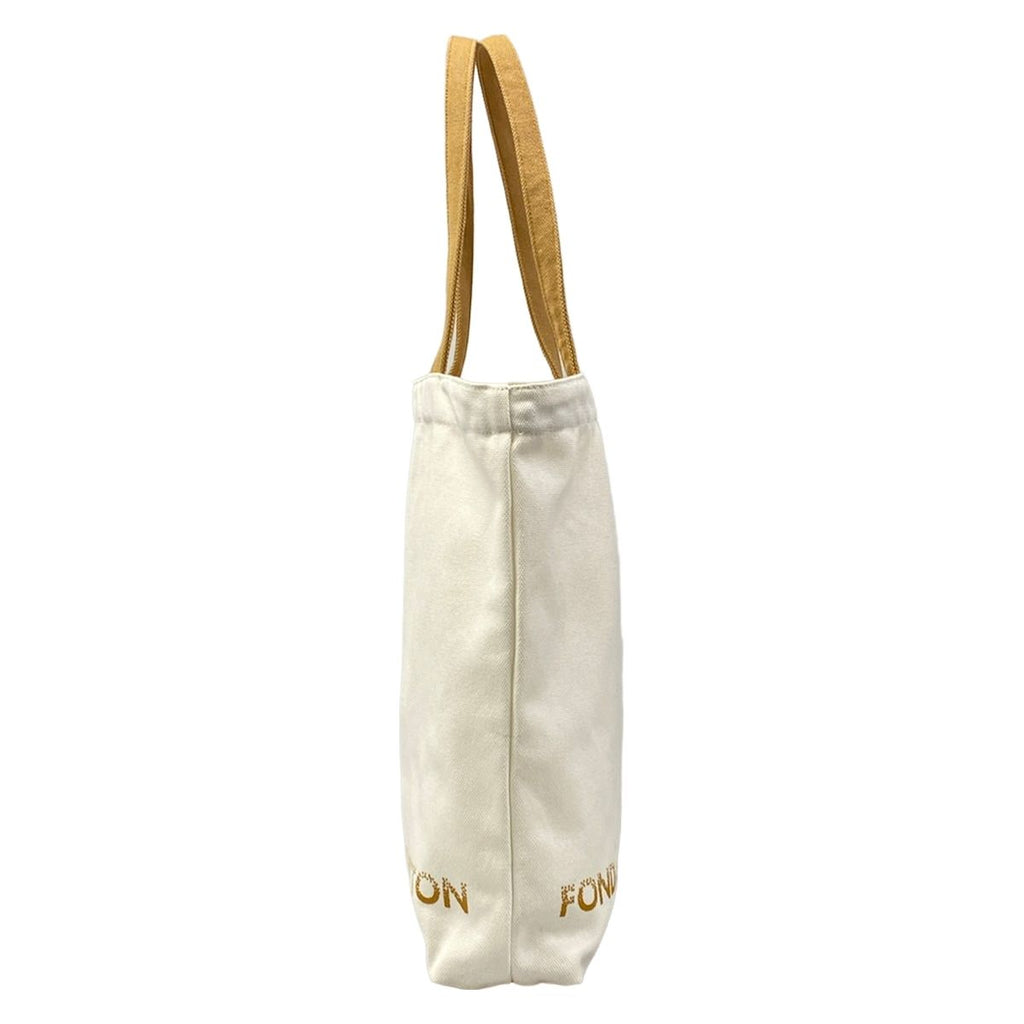 Louis Vuitton Tote White Light Brown Museum Limited Fondation — view 2