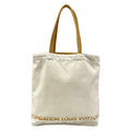 Louis Vuitton Tote White Light Brown Museum Limited Fondation