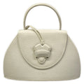 Loewe Handbag Barcelona White Leather