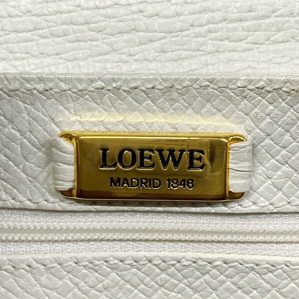 Loewe Handbag Barcelona White Leather — view 9