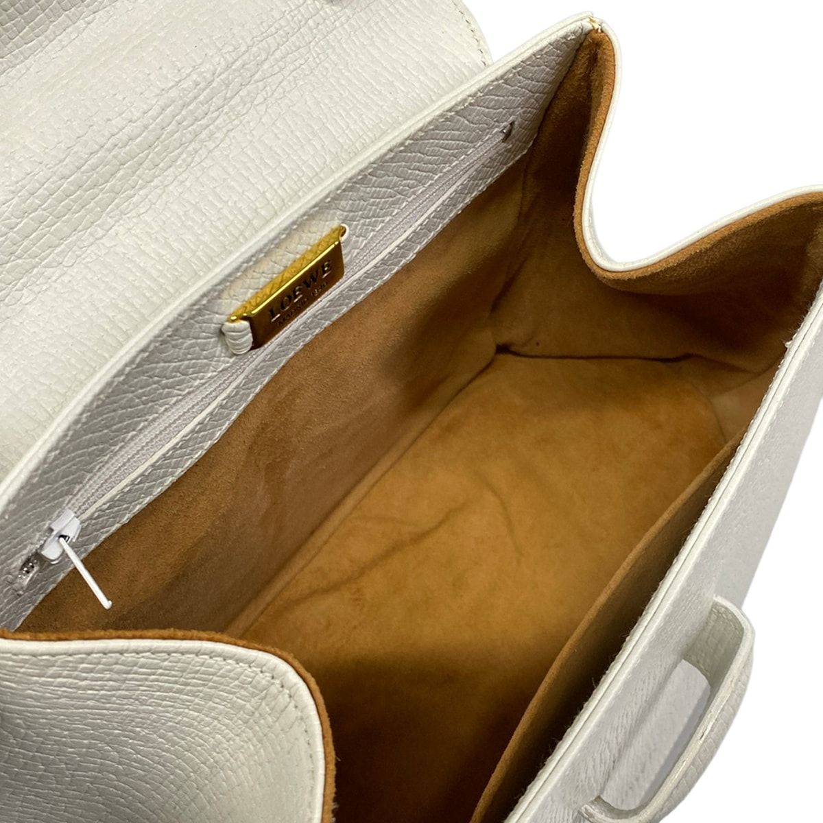 Loewe Handbag Barcelona White Leather — view 7
