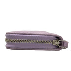 Chanel Coin Case Quilted Light Purple Silver Zip Around — view 8