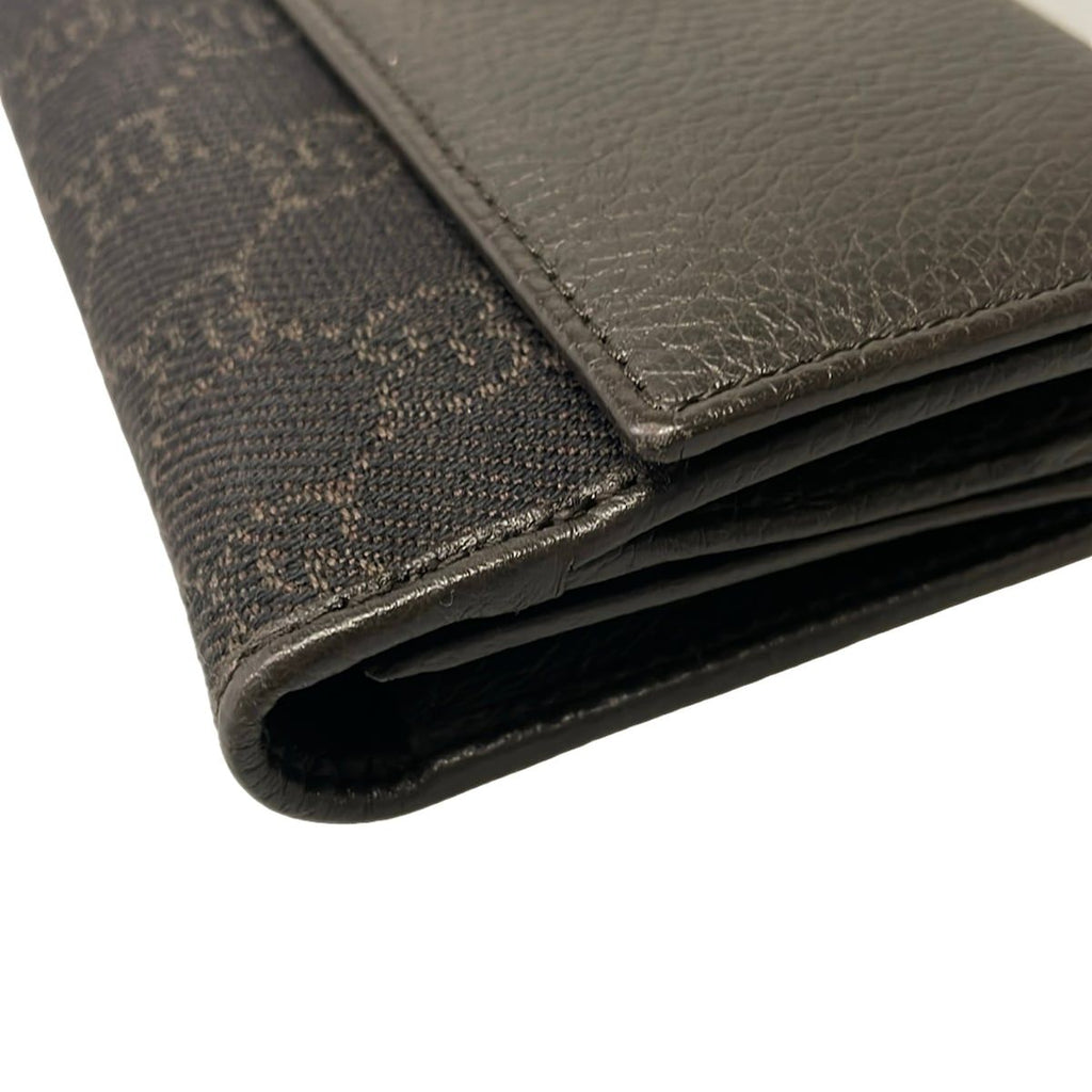 Gucci Wallet Blanc Di Dark Brown Beige Leather — view 8