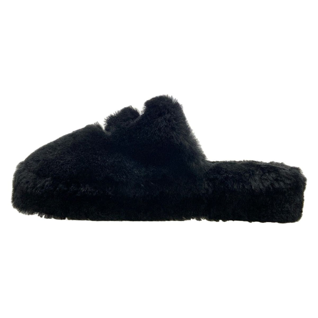 Chanel Shoes 38 C Black Slippers Monsieur Shearling — view 3