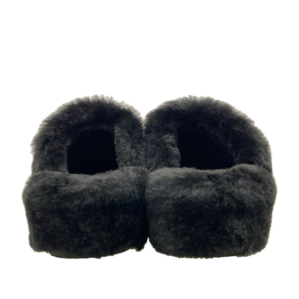 Chanel Shoes 38 C Black Slippers Monsieur Shearling — view 6