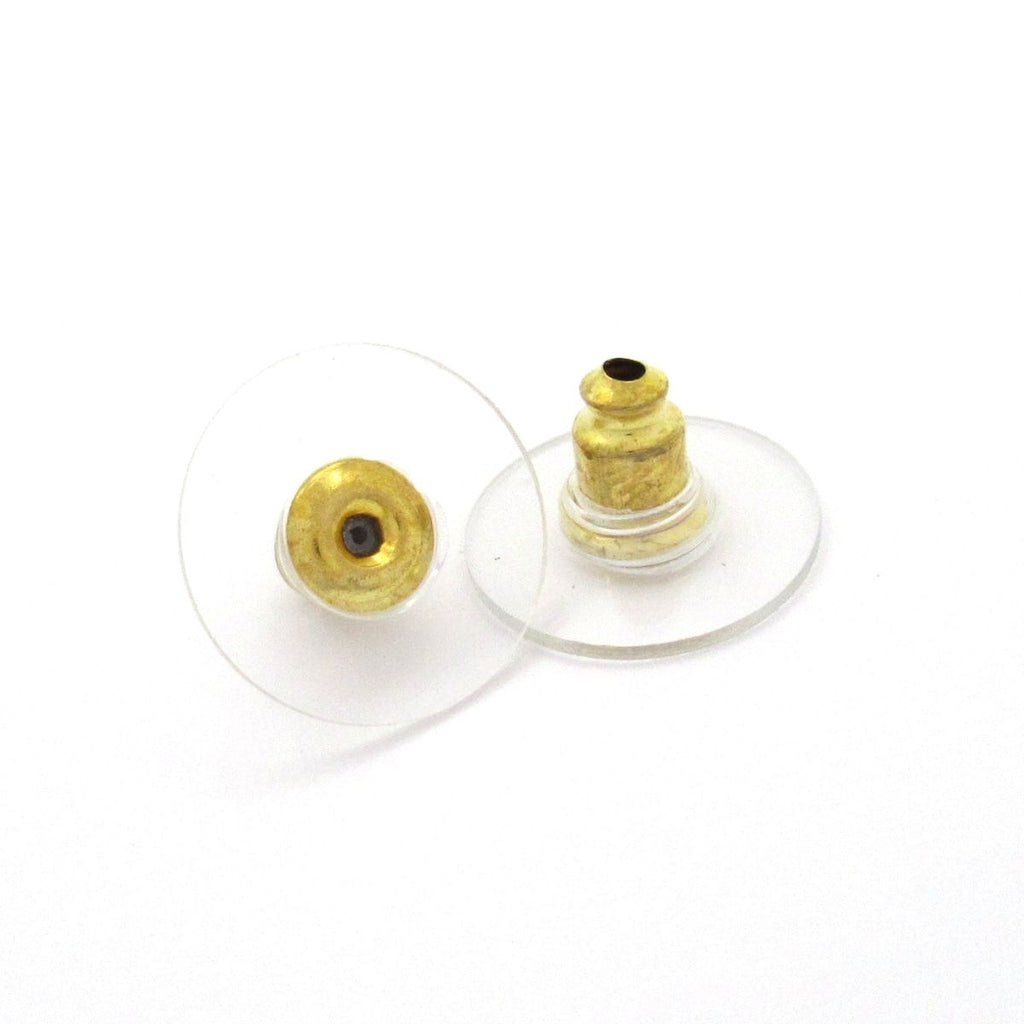 Chanel Earrings CC Logo Gold Navy — view 6