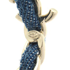 Chanel Earrings CC Logo Gold Navy — view 5