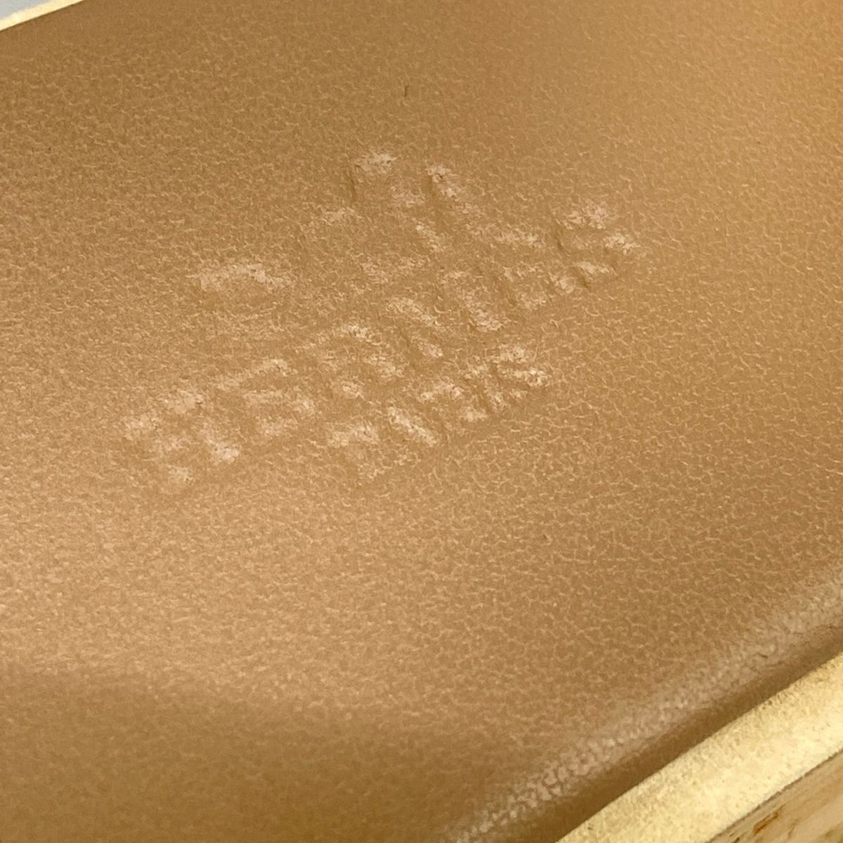 Hermes Mules 37 Eze Brown Beige Wedge Sole Leather — view 9