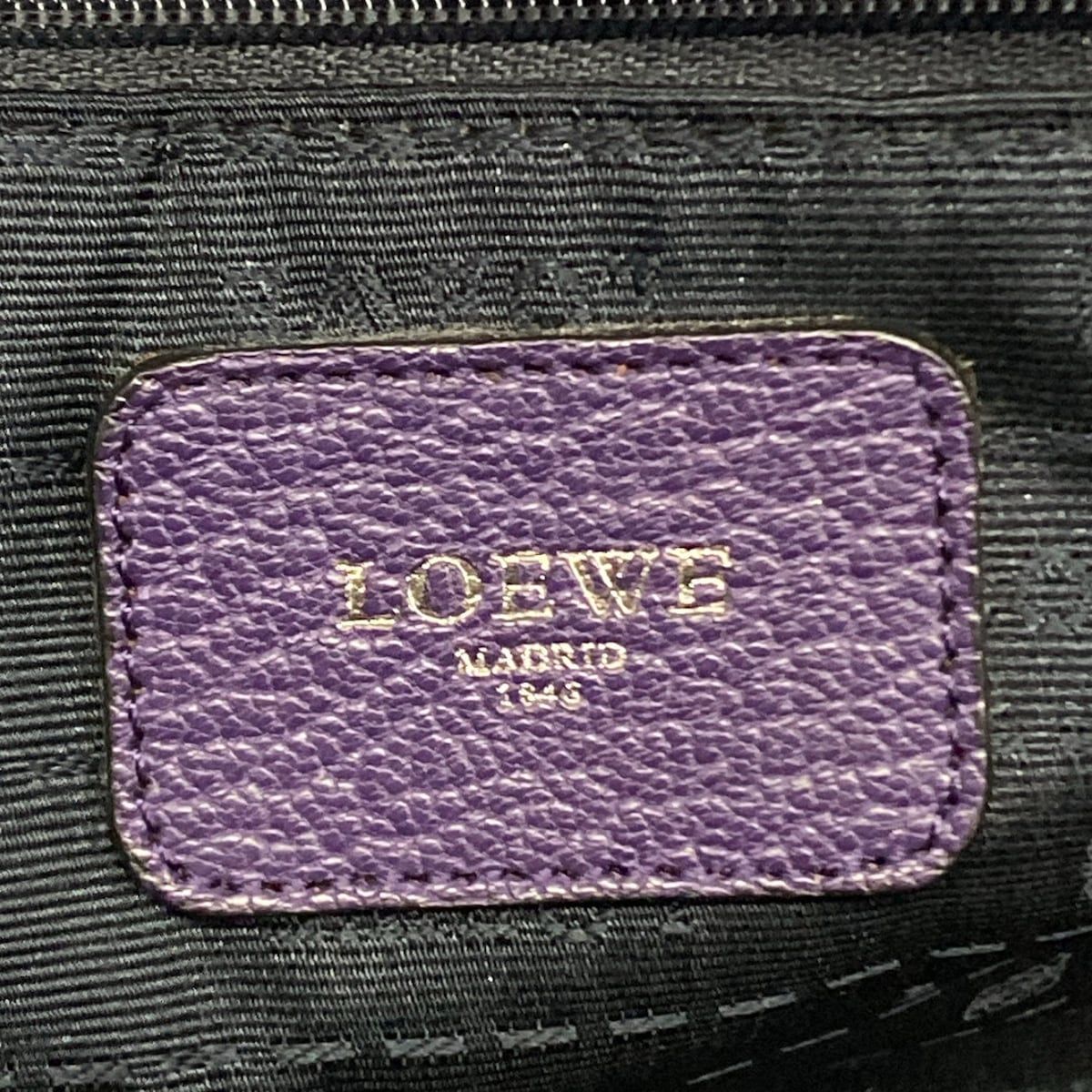 Loewe Handbag Amazona 36 Purple Leather — view 9