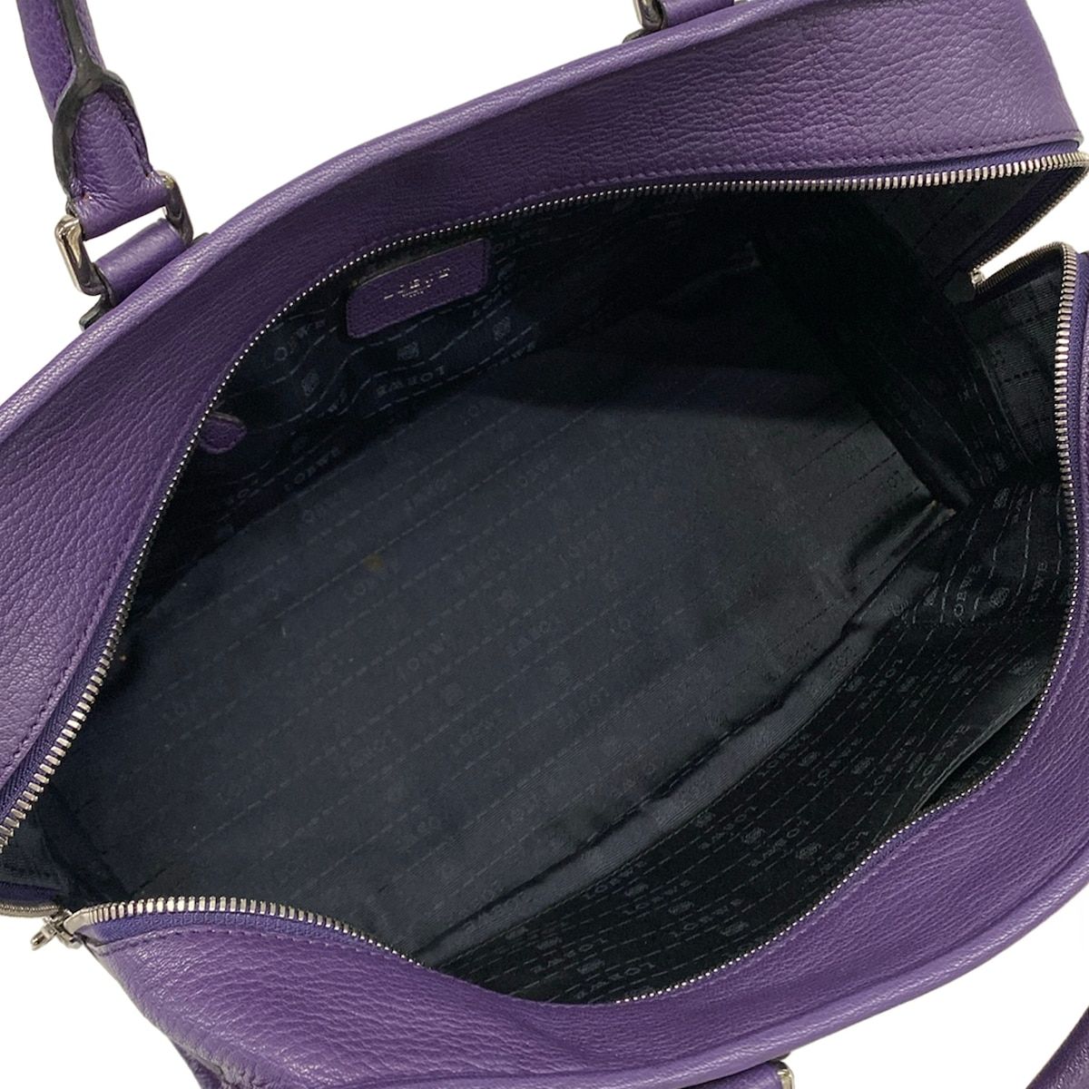 Loewe Handbag Amazona 36 Purple Leather — view 7