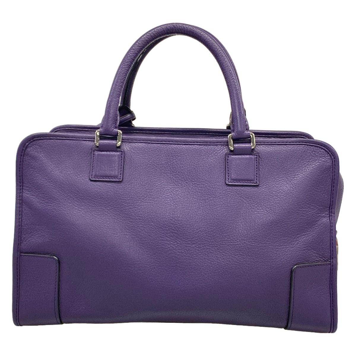 Loewe Handbag Amazona 36 Purple Leather — view 3