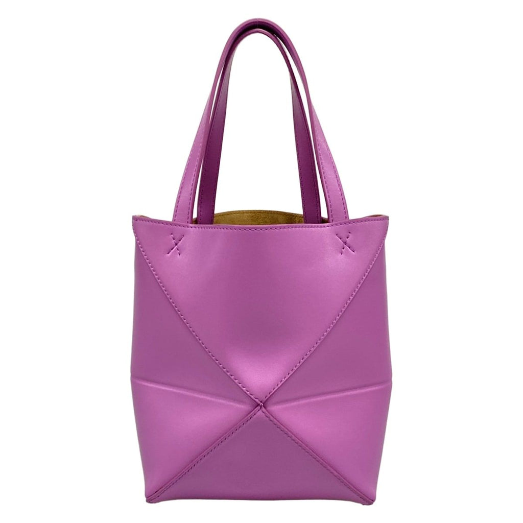 Loewe Tote Puzzle Fold Mini Rock Rose Color Folding — view 3