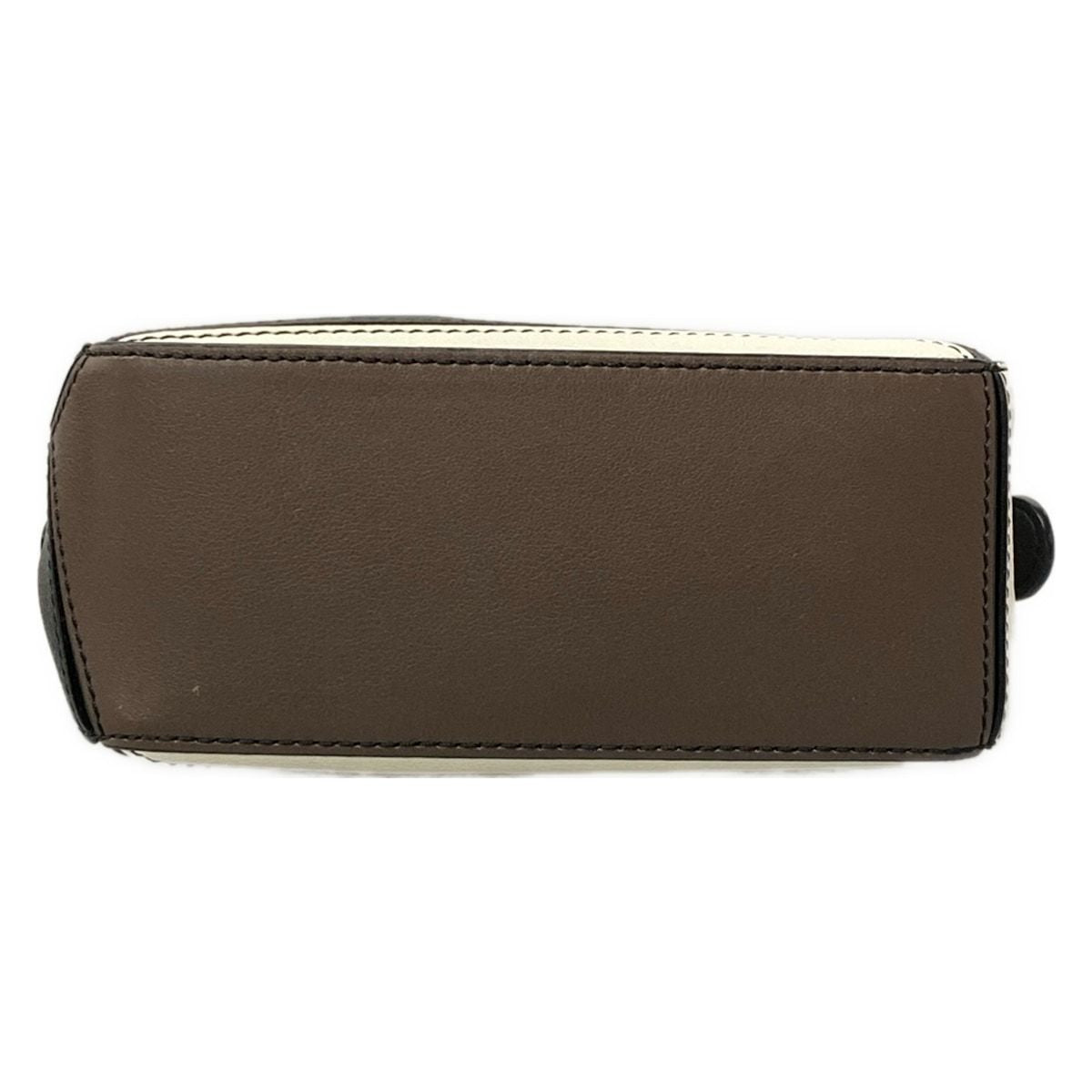 Loewe Handbag Puzzle Bag Mini Black White Dark Brown — view 5