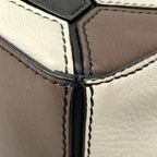 Loewe Handbag Puzzle Bag Mini Black White Dark Brown — view 6
