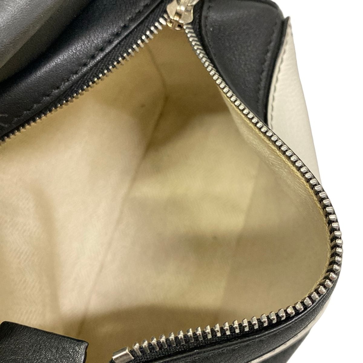 Loewe Handbag Puzzle Bag Mini Black White Dark Brown — view 7
