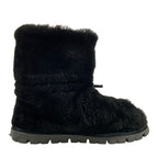 Prada Short Boots 40 Black Shearling — view 2