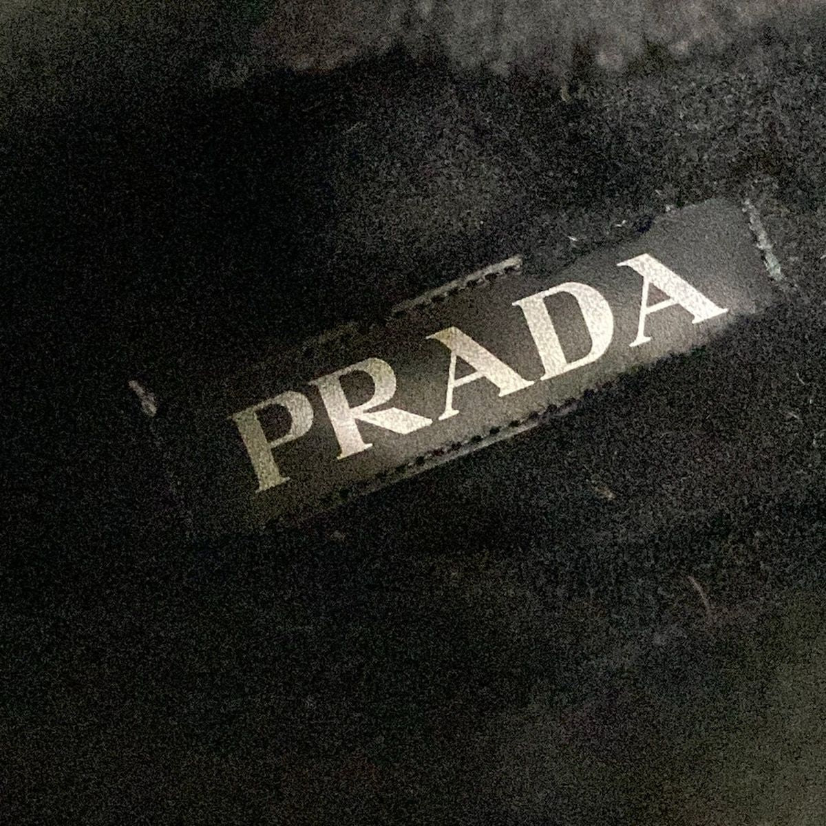 Prada Short Boots 40 Black Shearling — view 9
