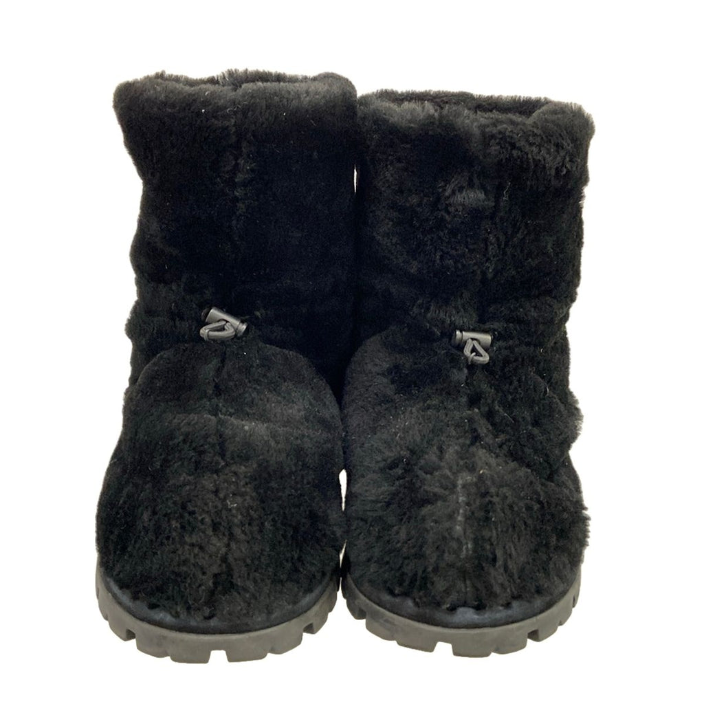 Prada Short Boots 40 Black Shearling — view 5