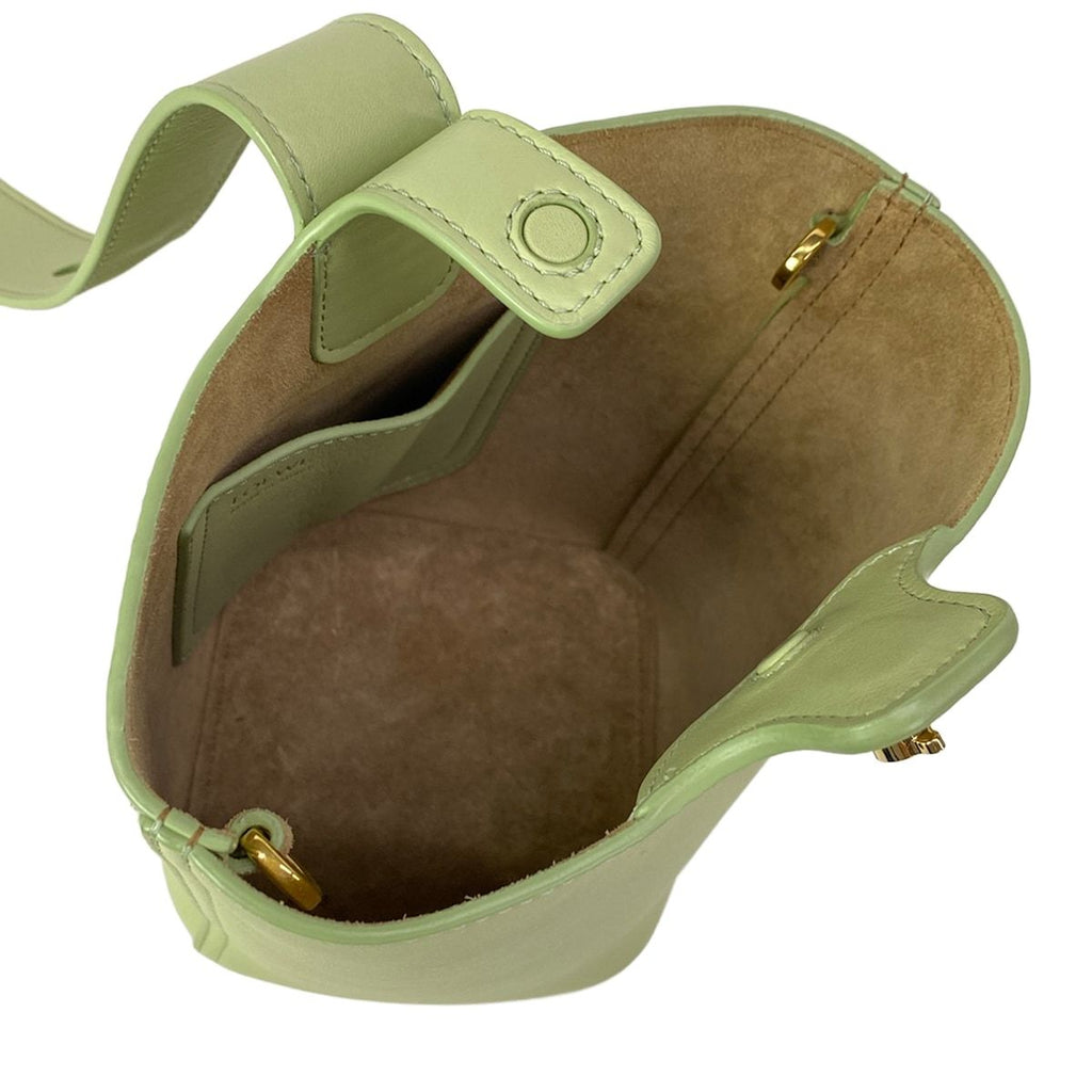 Loewe Pebble Bucket Bag Mini Light Green — view 7