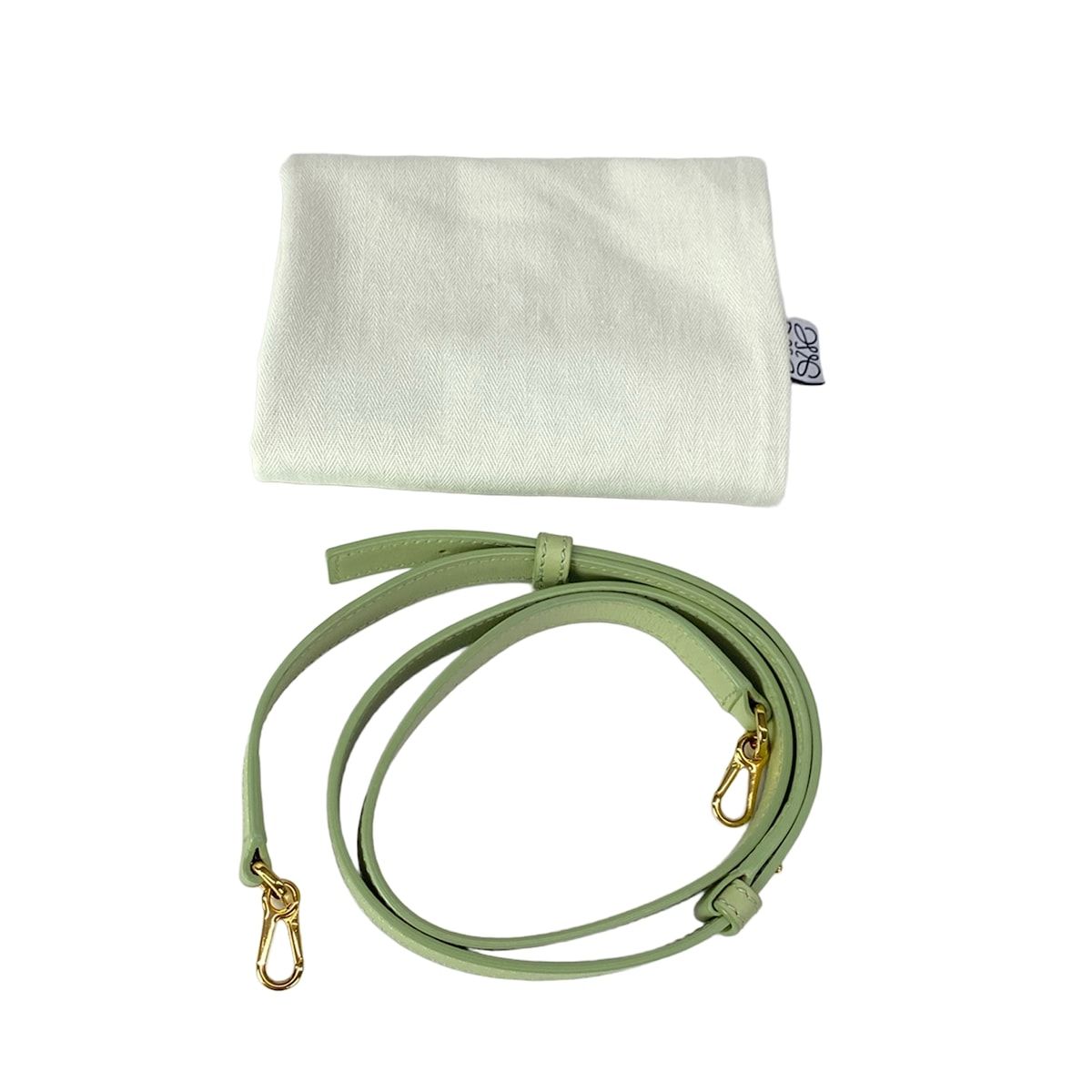 Loewe Pebble Bucket Bag Mini Light Green — view 8