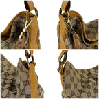 Gucci Bamboo Handle Sherry Line 2-Way Shoulder Bag GG Canvas Brown — view 5