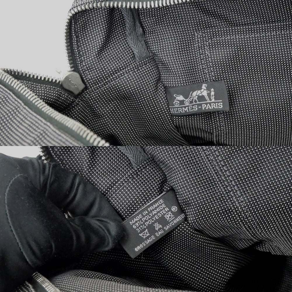 Hermes Her Line a Dos MM Gray Canvas Silver Backpack — view 7
