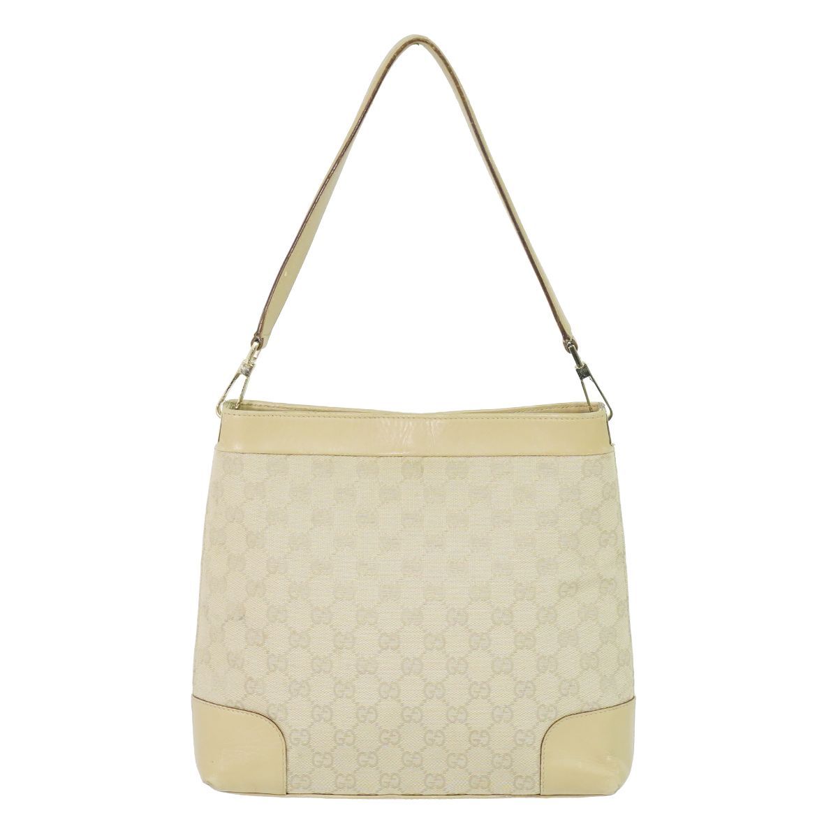 Gucci GG Canvas Shoulder Bag Beige